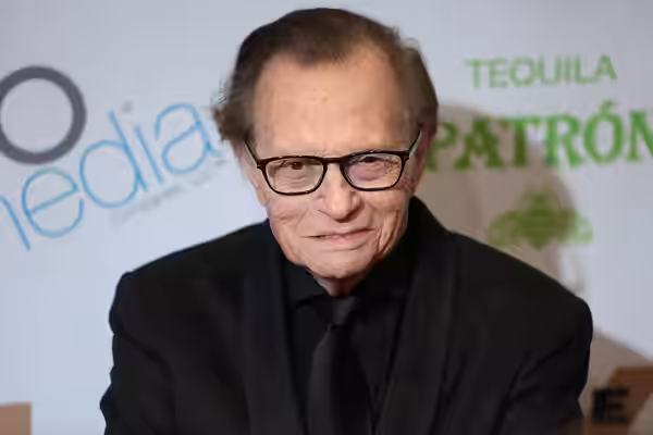 Larry King on the red carpet at Celebrity Fight Night XXIII at the JW Marriott Desert Ridge Resort &amp; Spa in Phoenix, Arizona. Please attribute to Gage Skidm (2017)
