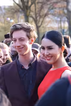 Max Mauff und Aisawanya Areyawattana bei der Verleihung des 'Grimme Preis 2016' am 08.04.2016 in Marl.