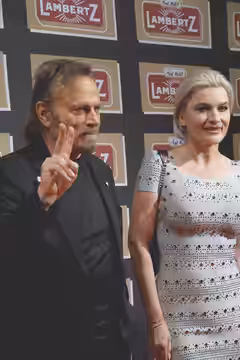 Franco Nero und Kriemhild Siegel bei der Lambertz Monday Night, im Februar 2016.