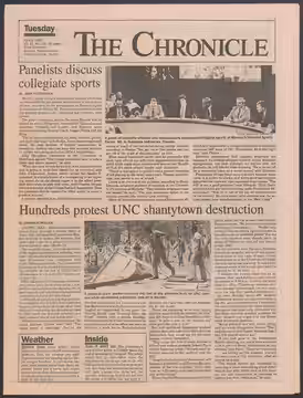 Scanned from The Chronicle, the student newspaper of Duke University (2014)