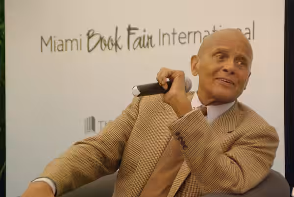 American singer Harry Belafonte at the Miami Book Fair International 2011