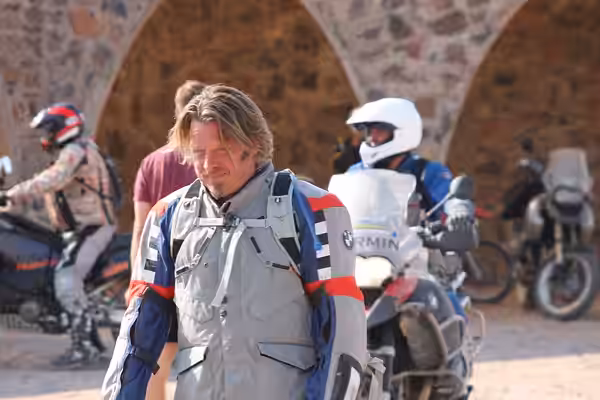 Charley Boorman, Overland Motorcycle Adventure, Le Mirage Desert Lodge &amp; Spa, Namibia (2011)