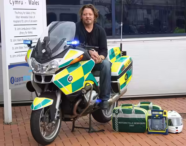 Launching our Ambulance Motorbike. (2010)