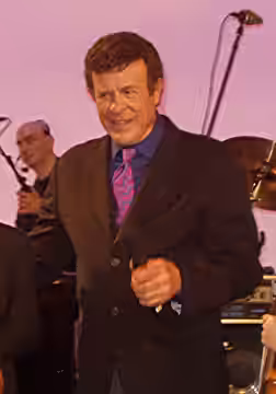 Bruce Morrow ("Cousin Brucie") on the set of the 2003 Variety Telethon