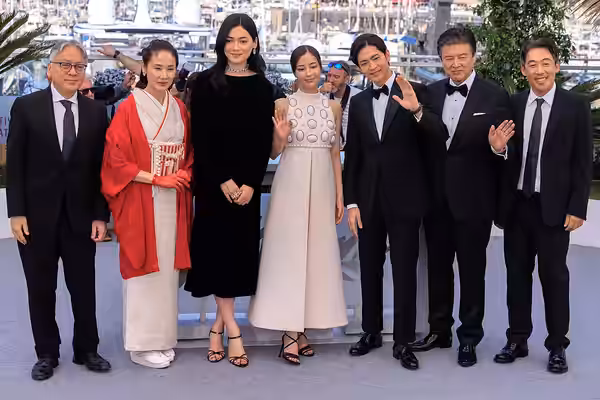 Kazuo Ishiguro, Yō Yoshida, Camilla Aiko, Suzu Hirose, Kōhei Matsushita, Tomokazu Miura and Kei Ishikawa presenting the movie A Pale View of Hills at the 2025 C