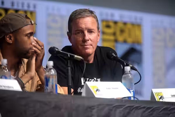 Linden Ashby speaking at the 2017 San Diego Comic Con International, for "Teen Wolf", at the San Diego Convention Center in San Diego, California. Please attrib