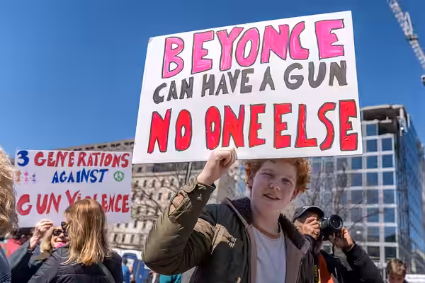 March for Our Lives on 24 March 2018 in Washington, D.C. : Beyonce Can Have A Gun No One Else, March For Our Lives, Washington DC.jpg. Please attribute to "Lori