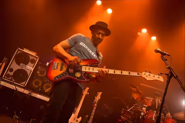 Grammy Award Winner, Marcus Miller with the V7 Vintage model. (2021)