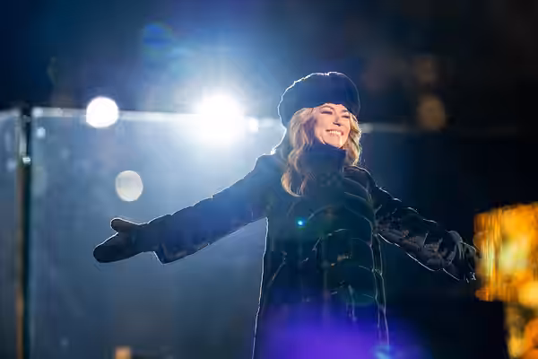 Shania Twain performs at the 100th National Christmas Tree Lighting Wednesday, November 30, 2022, on the Ellipse in Washington, D.C. (Official White House Photo