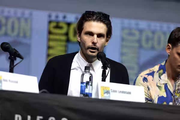 Sam Levinson speaking at the 2018 San Diego Comic Con International, for "Assassination Nation", at the San Diego Convention Center in San Diego, California. Pl