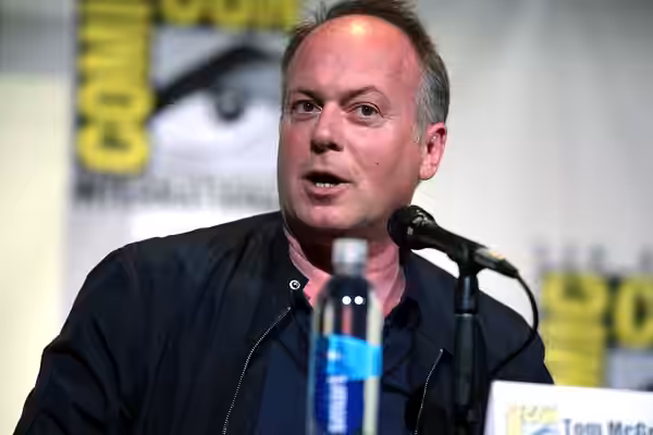 Tom McGrath speaking at the 2016 San Diego Comic Con International, for "The Boss Baby", at the San Diego Convention Center in San Diego, California. Please att