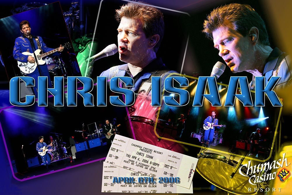 Chris Isaak in concert at the Chumash Casino Resort in Santa Ynez, California. (2006)