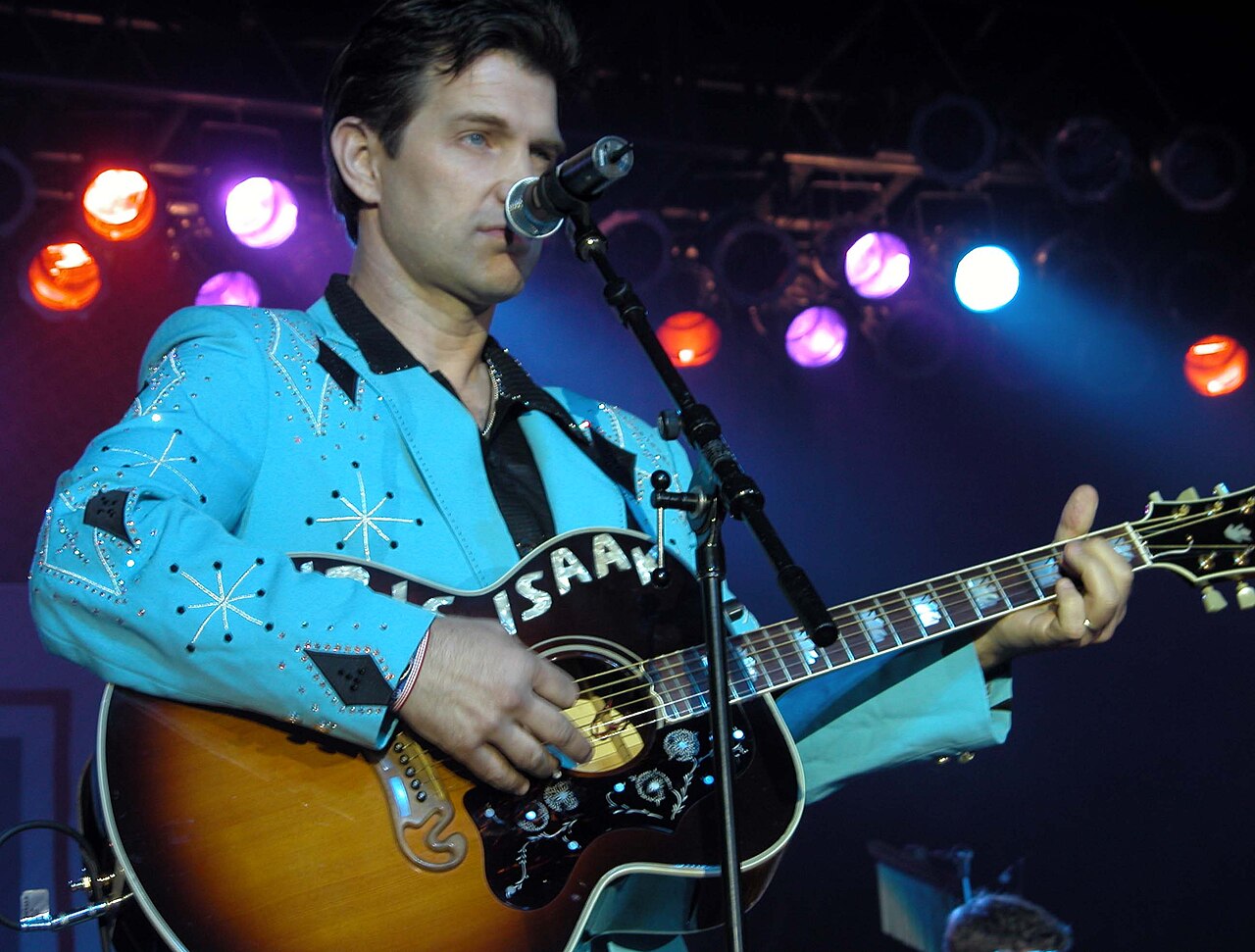 Singer Chris Isaak was one of many celebrities who turned out for the USO gala in Washington Oct. 10. Isaak took a break from filming in nearby Baltimore to per