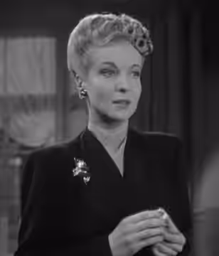 Hillary Brooke in The Woman in Green - cropped screenshot (1945)