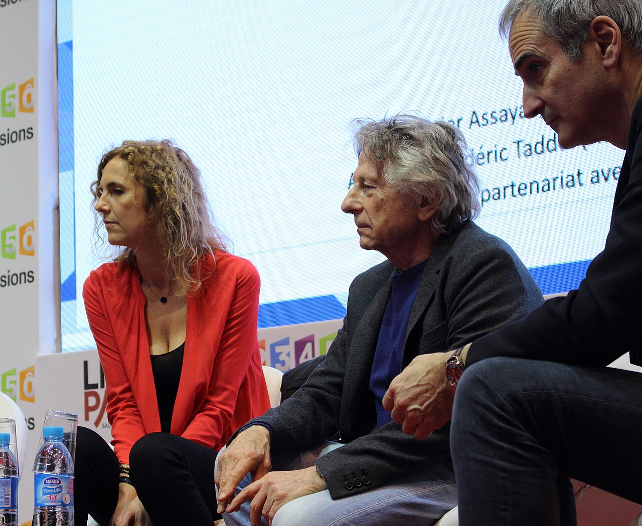 Frédéric Taddeï, Delphine de Vigan, Roman Polanski et Olivier Assayas - Livre Paris 2017