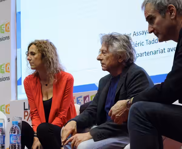 Frédéric Taddeï, Delphine de Vigan, Roman Polanski et Olivier Assayas - Livre Paris 2017