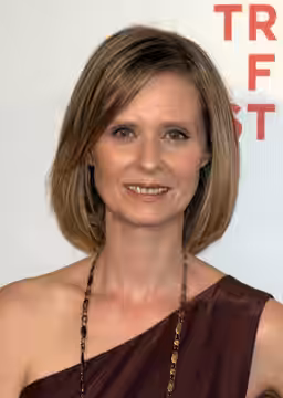 Cynthia Nixon at the 2009 Tribeca Film Festival for the premiere of An Englishman in New York. Photographer's blog post about the event at which this photo was 