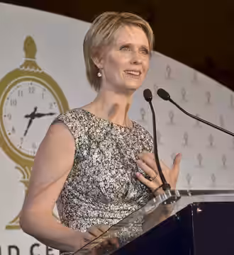 Grand Central Terminal's official 100-year anniversary celebration took place on February 1, 2013. This photo shows TV star and noted New Yorker Cynthia Nixon. 