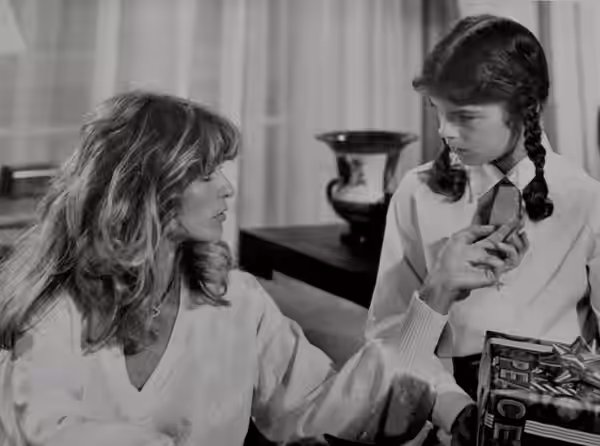Farrah Fawcett and Olivia Barash in Charlie's Angels episode, 1978