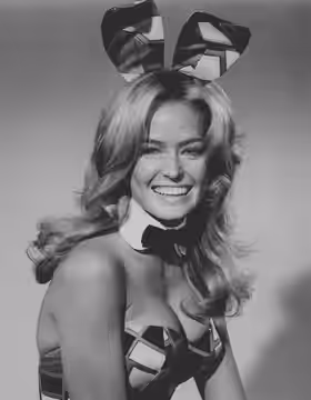 Studio portrait of actress Farrah Fawcett for the 1971 TV movie, The Feminist and the Fuzz.