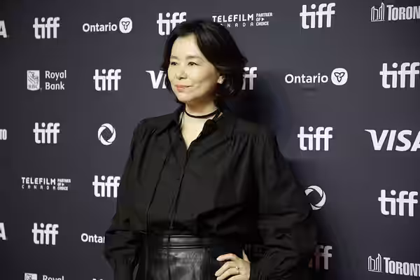 Jang Hye-jin at The World of Love Premiere at TIFF 2025.