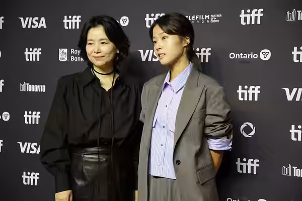 Jang Hye-jin and Seo Su-bin at The World of Love Premiere at TIFF 2025.