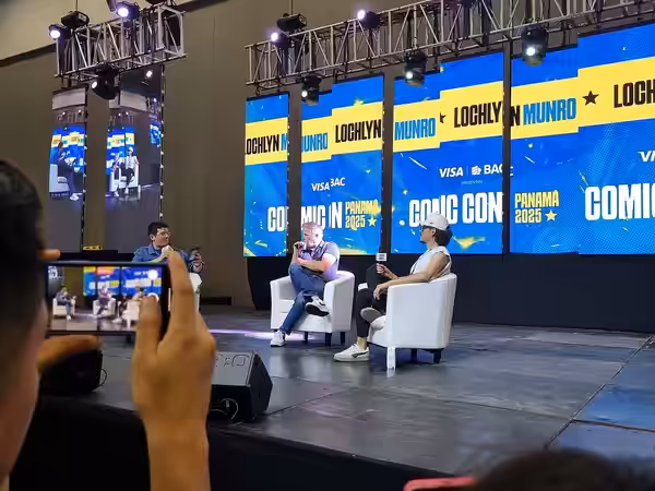Lochlyn Munro at the Comic Con Panamá 2025 in September 20, 2025.