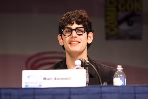 Matt Bennett speaking at the 2013 WonderCon at the Anaheim Convention Center in Anaheim, California. Please attribute to Gage Skidmore if used elsewhere.