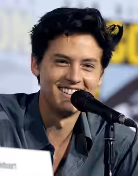 Cole Sprouse speaking at the 2019 San Diego Comic Con International, for "Riverdale", at the San Diego Convention Center in San Diego, California. Please attrib
