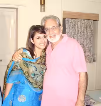 With Daughter Shruti Kharbanda (2012)