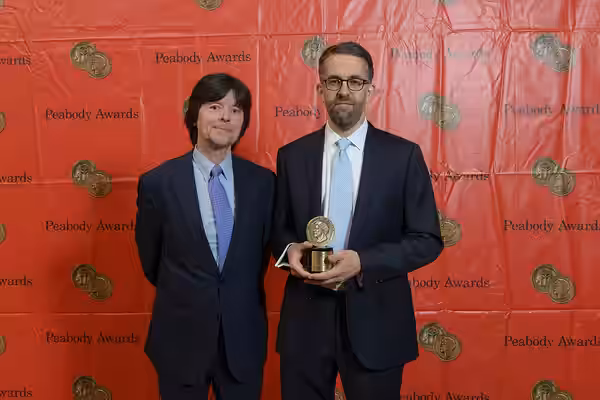 Ken Burns and David McMahon at the 73rd Annual Peabody Awards (2014)