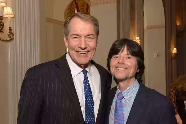 Charlie Rose and Ken Burns at the 73rd Annual Peabody Awards Reception (2014)