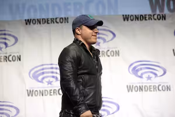 Geoff Johns speaking at the 2017 WonderCon, for "Wonder Woman", at the Anaheim Convention Center in Anaheim, California. Please attribute to Gage Skidmore if us
