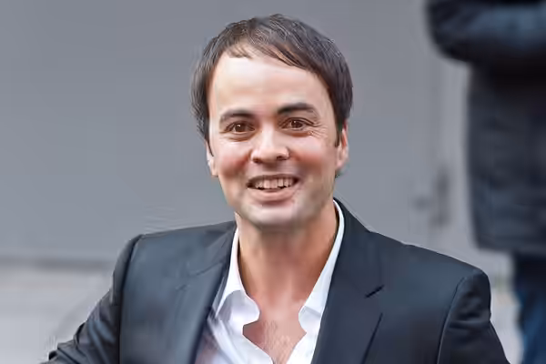 French/American actor Nikolai Kinski leaving the press conference for "Yves Saint Laurent" (2014)