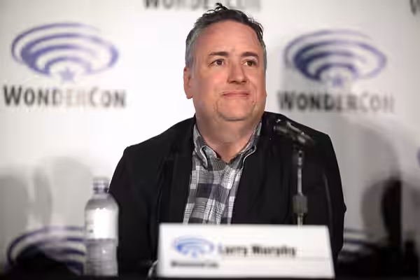 Larry Murphy speaking at the 2016 Wondercon, for "Bob's Burgers", at the Los Angeles Convention Center in Los Angeles, California. Please attribute to Gage Skid