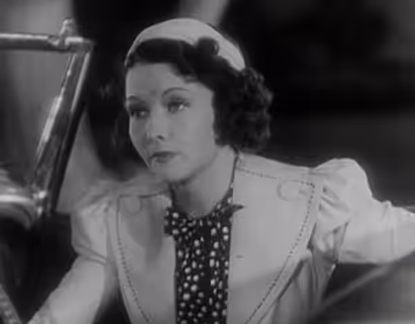 Dorothy Appleby in Paradise Express (1937) - cropped screenshot.