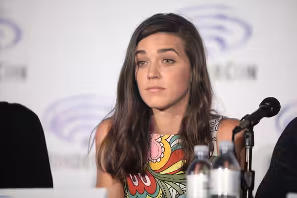 Marissa Neitling speaking at the 2016 WonderCon, for "The Last Ship", at the Los Angeles Convention Center in Los Angeles, California. Please attribute to Gage 