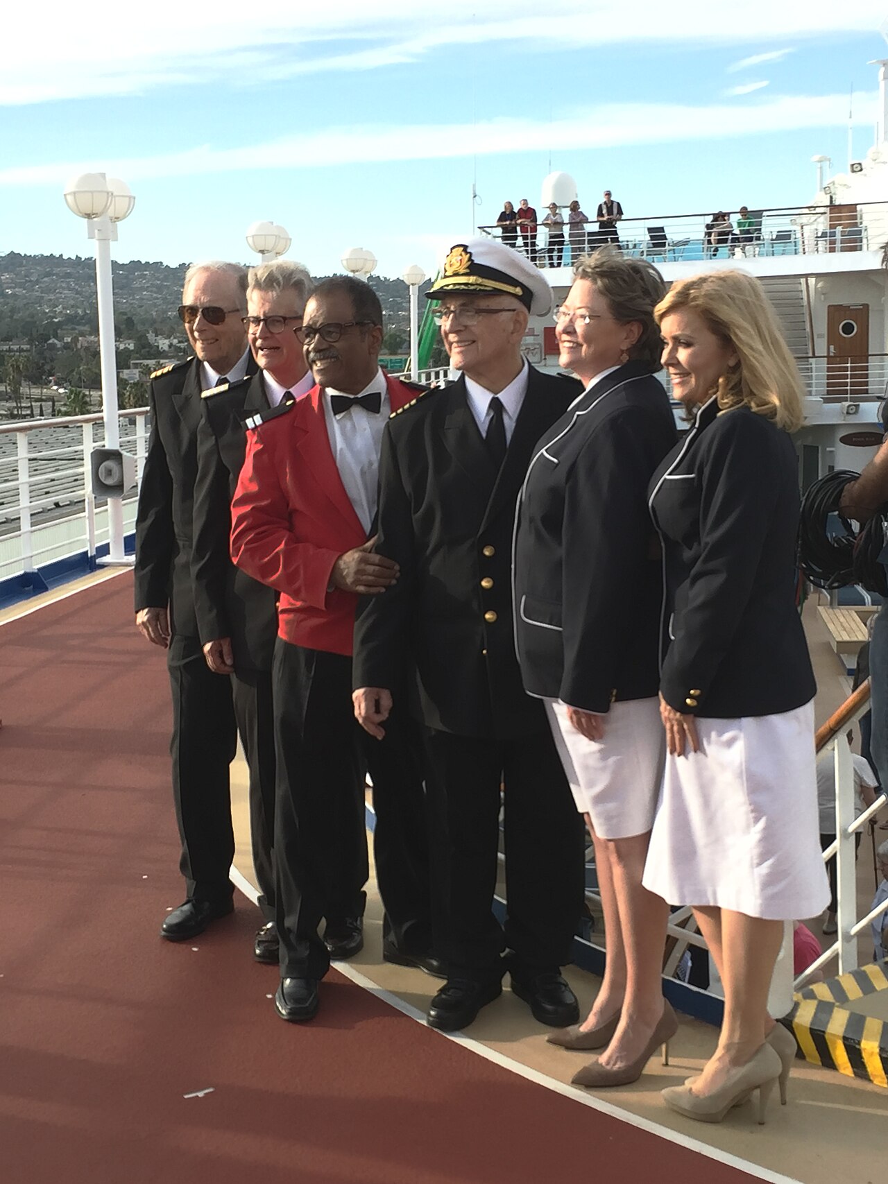 Members of the Love Boat cast on board the Pacific Princess (II) (2015)