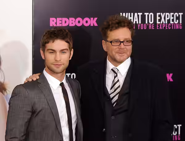 Chace Crawford and Kirk Jones at the 2012 premiere of What to Expect When You're Expecting in New York