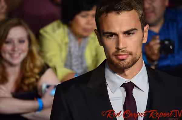 Theo James - DSC_0138 1 www.redcarpetreporttv.com Mingle Media TV's Red Carpet Report team were invited to cover the Divergent Premiere Red Carpet at the Regenc (2014)