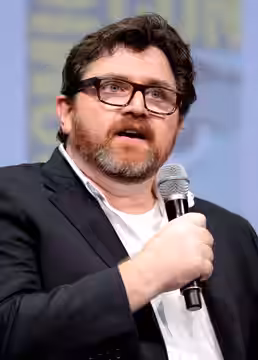 Ernest Cline speaking at the 2017 San Diego Comic-Con International in San Diego, California.