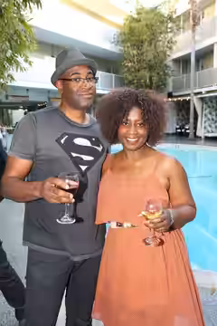 Sudz Sutherland and Jennifer Holness, two participants of the Telefilm Canada Feature Comedy Exchange at the event in L.A. Photos by: Jesse Grant (2015)