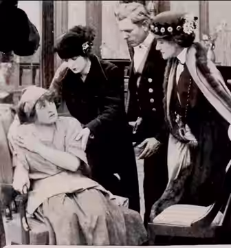 Gretchen Hartman (left) and Kate Bruce (right) in The Smuggler's Ward (1915)