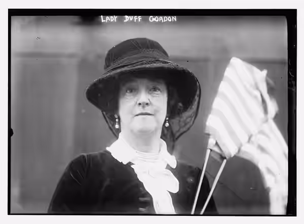Title: Lady Duff Gordon Abstract/medium: 1 negative : glass ; 5 x 7 in. or smaller. (1900)