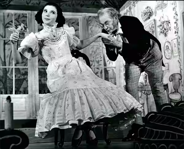 Christina Lundqvist & Einar Axelsson in the Dramaten's play Nej - publicity still (1960)