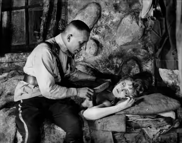 Erich von Stroheim &amp; Miss DuPont (not Mae Busch) in Foolish Wives - publicity still (1922)