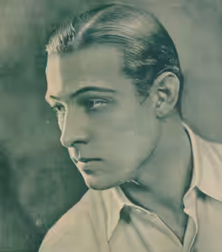 Silent film actor Rudolph Valentino