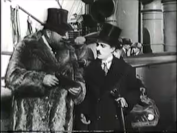 Charlie and Mack Swain from "The Gold Rush". (1925)