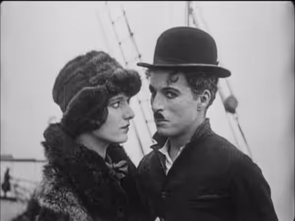 Georgia Hale from "The Gold Rush".This scene has been deleted in the sound version of the 1942. (1925)