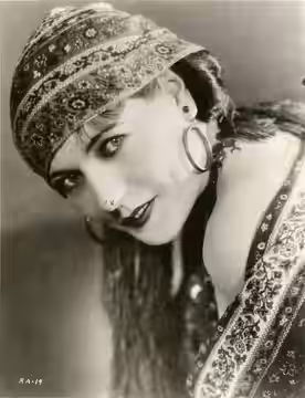 Film actress Renee Adoree. From the back: "'Daughter of France Once More.' Most critics declared that Renee Adoree's remarkable portrayl of the leading feminine (1927)
